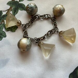 Vintage 60’s space-age-y unusual charm bracelet.